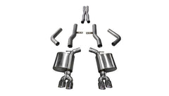 CORSA Performance - Corsa 15-17 Dodge Challenger Hellcat Dual Rear Exit Extreme Exhaust w/ 3.5in Polished Tips - Demon Performance