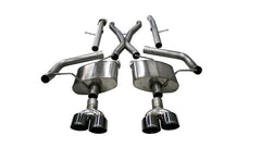 CORSA Performance - Corsa 18-20 Jeep Grand Cherokee TrackHawk 6.2L Xtreme Cat-Back Dual Rear Exit w/4.5in Black Tips - Demon Performance