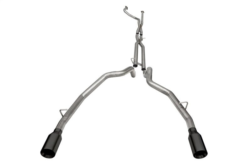 CORSA Performance - Corsa 21-22 Dodge Ram TRX Crew Cab Baja Catback Exhaust Dual Rear Black Tip - Demon Performance