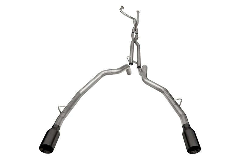 CORSA Performance - Corsa 21-22 Dodge Ram TRX Crew Cab Baja Catback Exhaust Dual Rear Black Tip - Demon Performance