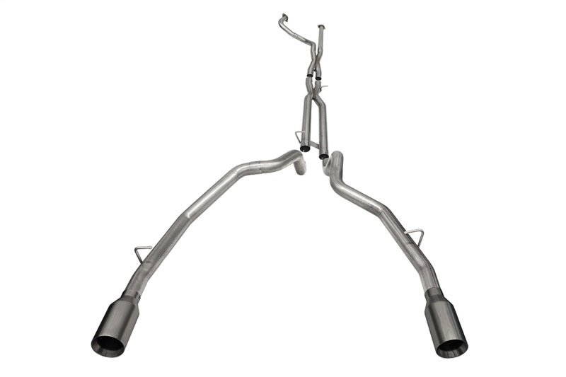 CORSA Performance - Corsa 21-22 Dodge Ram TRX Crew Cab Baja Catback Exhaust Dual Rear Gunmetal Tip - Demon Performance