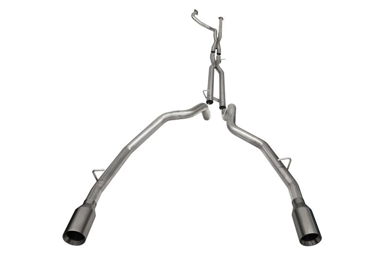 CORSA Performance - Corsa 21-22 Dodge Ram TRX Crew Cab Baja Catback Exhaust Dual Rear Gunmetal Tip - Demon Performance