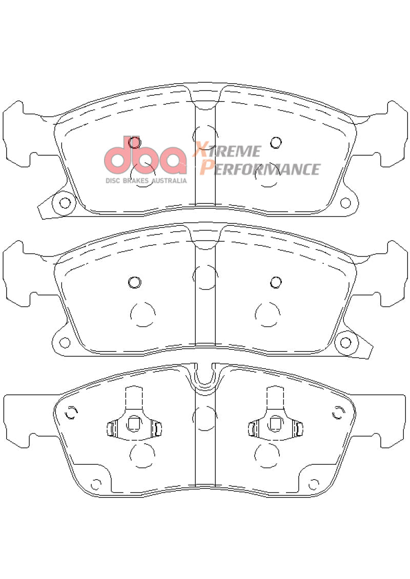 DBA - DBA 11-12 Dodge Durango / 11-12 Jeep Grand Cherokee XP650 Front Brake Pads - Demon Performance