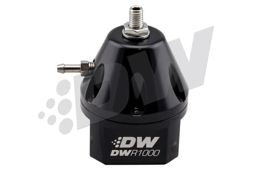 DeatschWerks - DeatschWerks DWR1000 Adjustable Fuel Pressure Regulator - Black - Demon Performance