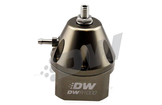 DeatschWerks - DeatschWerks DWR1000 Adjustable Fuel Pressure Regulator - Titanium - Demon Performance