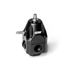 DeatschWerks - DeatschWerks DWR1000c Adjustable Fuel Pressure Regulator Dual 6AN Inlet and 6AN Outlet - Black - Demon Performance