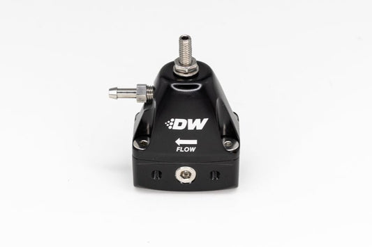DeatschWerks - DeatschWerks DWR1000iL In-Line Adjustable Fuel Pressure Regulator - Black - Demon Performance