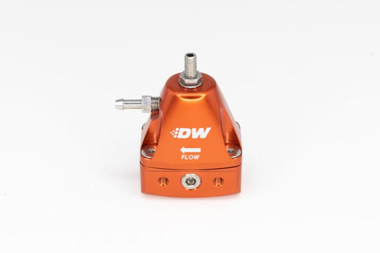 DeatschWerks - DeatschWerks DWR1000iL In-Line Adjustable Fuel Pressure Regulator - Orange - Demon Performance