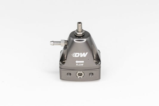 DeatschWerks - DeatschWerks DWR1000iL In-Line Adjustable Fuel Pressure Regulator - Titanium - Demon Performance