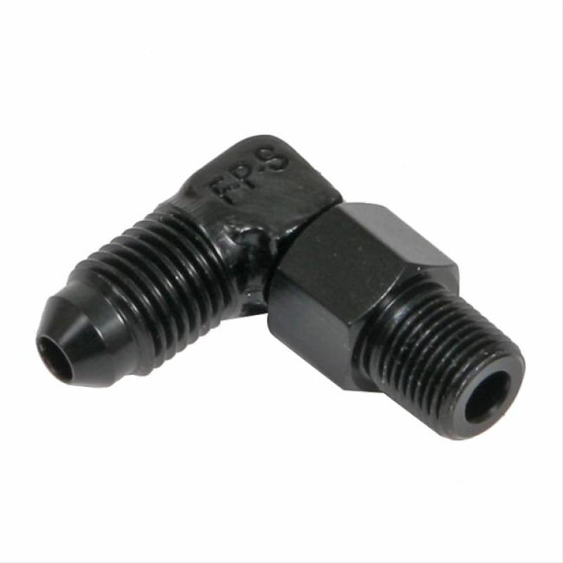 Fragola - Fragola -10AN x 3/8 NPT 90 Degree Swivel - Black - Demon Performance