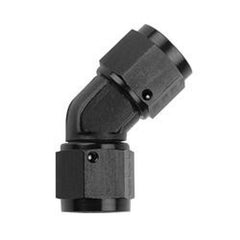 Fragola - Fragola -10AN x 45 Degree Female Coupler - Black - Demon Performance