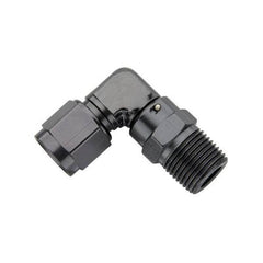 Fragola - Fragola -4AN Female Swivel To 1/8 NPT - 90 Degree - Black - Demon Performance