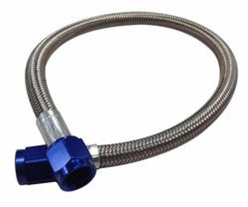 Fragola - Fragola -4AN Hose Assembly Straight x Straight 192in Blue Nuts Nitrous Supply Line (16 Feet) - Demon Performance