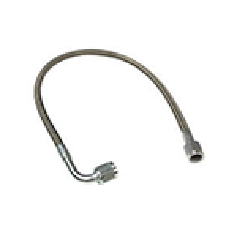 Fragola - Fragola -4AN PFTE Ext Black Hose Assembly Straight x 90 Degree 40in - Demon Performance