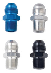 Fragola - Fragola -6AN x 3/8 NPT Straight Adapter - Black - Demon Performance