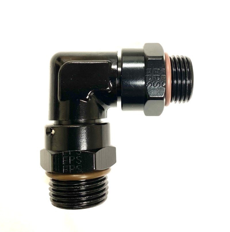 Fragola - Fragola -8AN (3/4-16) x -10AN (7/8-14) ORB 90 Degree Swivel Adapter - Demon Performance