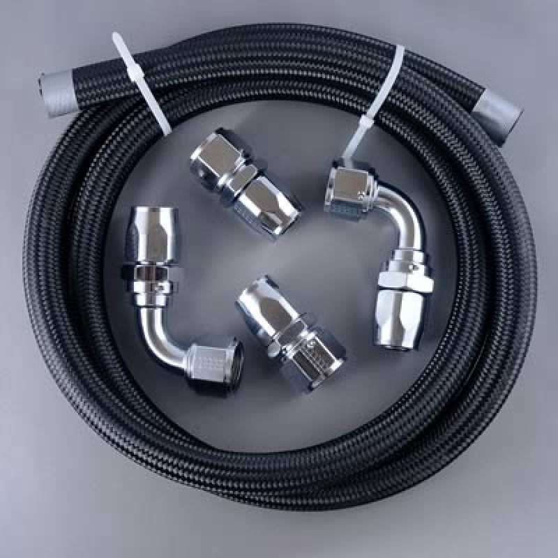 Fragola - Fragola Vacuum Pump Plumbing Kit (-12AN) Chrome - Demon Performance