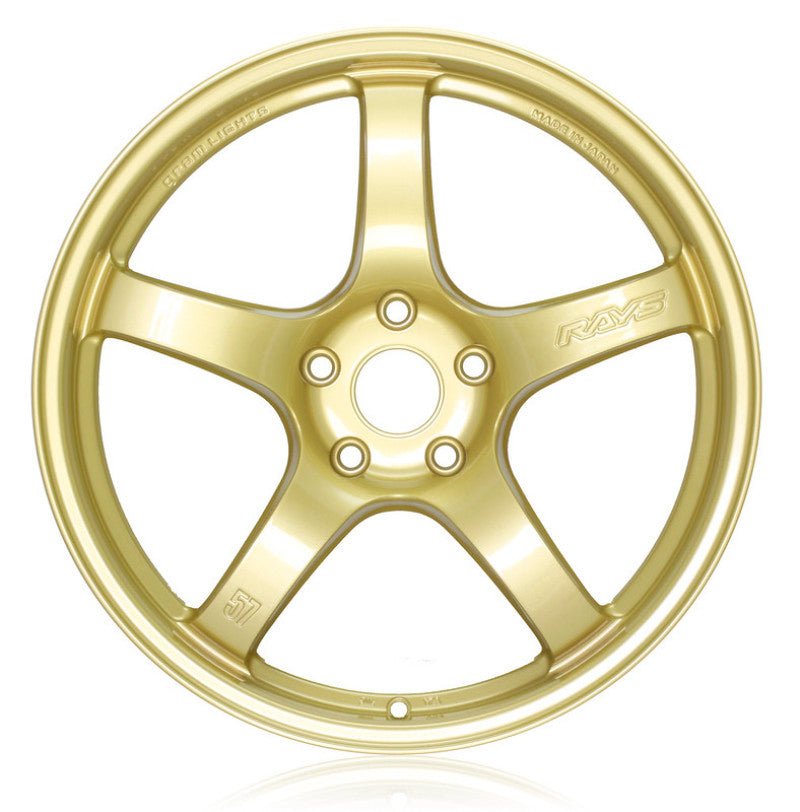 Gram Lights - Gram Lights 57CR 18x9.5 +38 5x114.3 E8 Gold Wheel (Min Order Qty 20) - Demon Performance