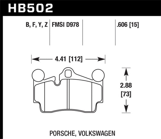 Hawk Performance - Hawk LTS Street Brake Pads - Demon Performance