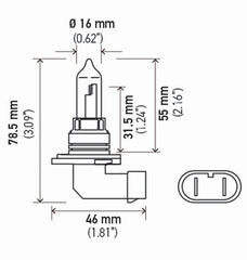 Hella - Hella 9005 12V 65W High Performance P20d 2.0 Bulb (Pair) - Demon Performance