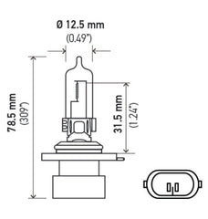 Hella - Hella 9005XS 12V 65W Xen White Bulb (Pair) - Demon Performance