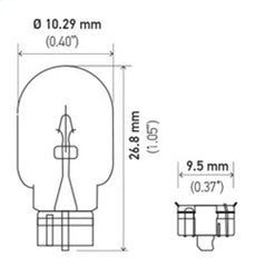 Hella - Hella Bulb 2825 12V 5W 4CP W2.1x9.5d T3.25 - Demon Performance