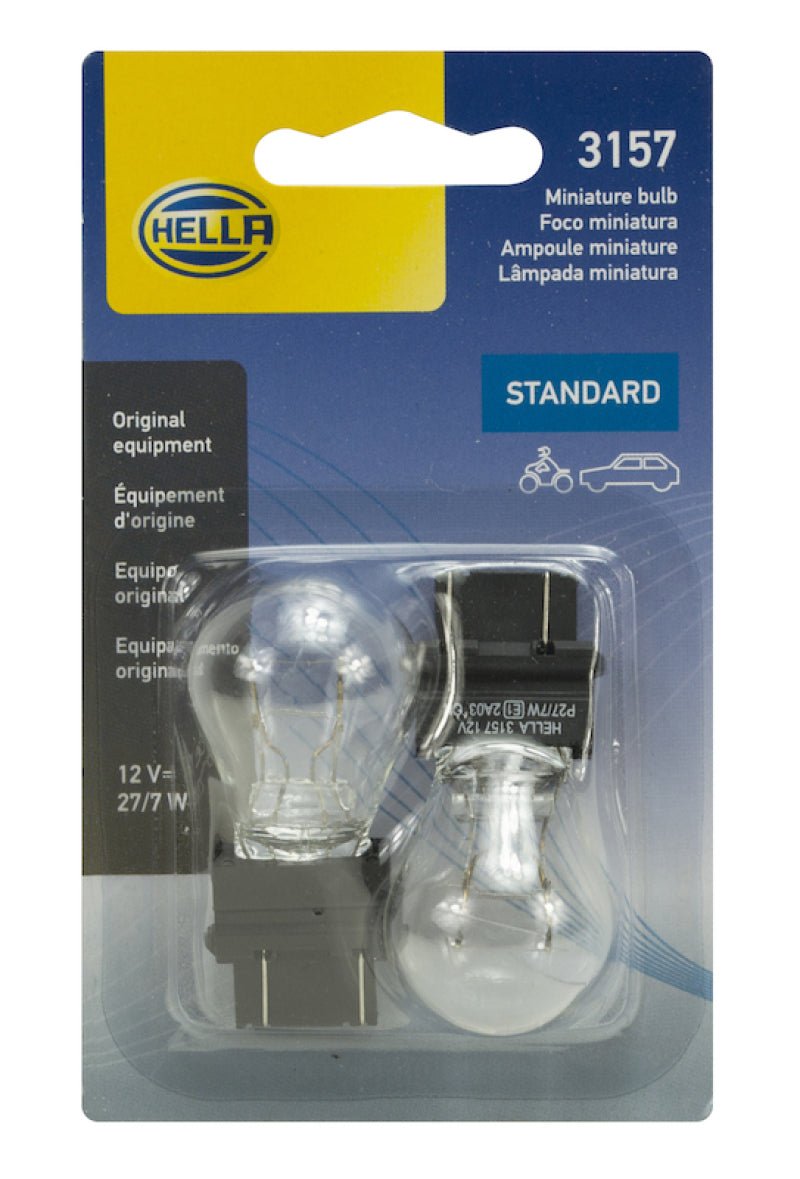 Hella - Hella Bulb 3157 12V 27/7W W25X16Q S8 (2) - Demon Performance