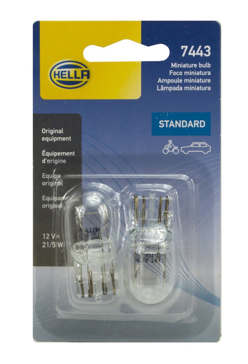Hella - Hella Bulb 7443 12V 21/5W W3X16Q T65 (2) - Demon Performance