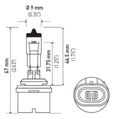 Hella - Hella Bulb 880 12V 27W PG13 T3.25 - Demon Performance