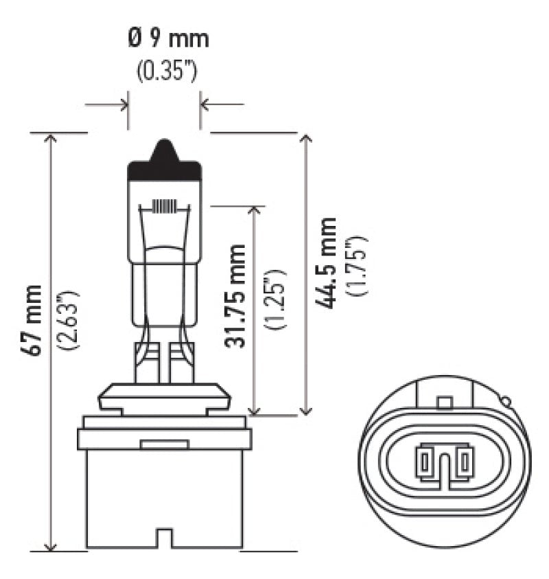 Hella - Hella Bulb 880 12V 32W Xen Wht Xb (2) - Demon Performance