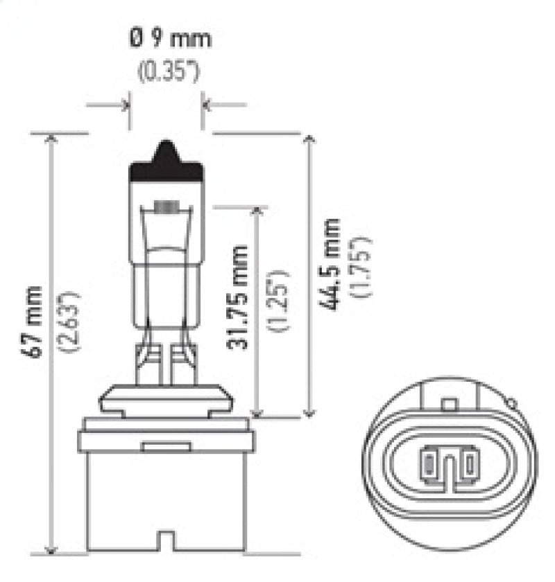 Hella - Hella Bulb 880 12V 32W Xen Wht Xb (2) - Demon Performance