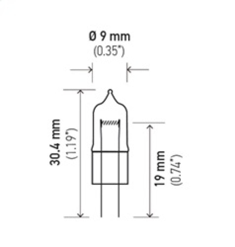 Hella - Hella Bulb 891 12V 8W G4 T325 - Demon Performance