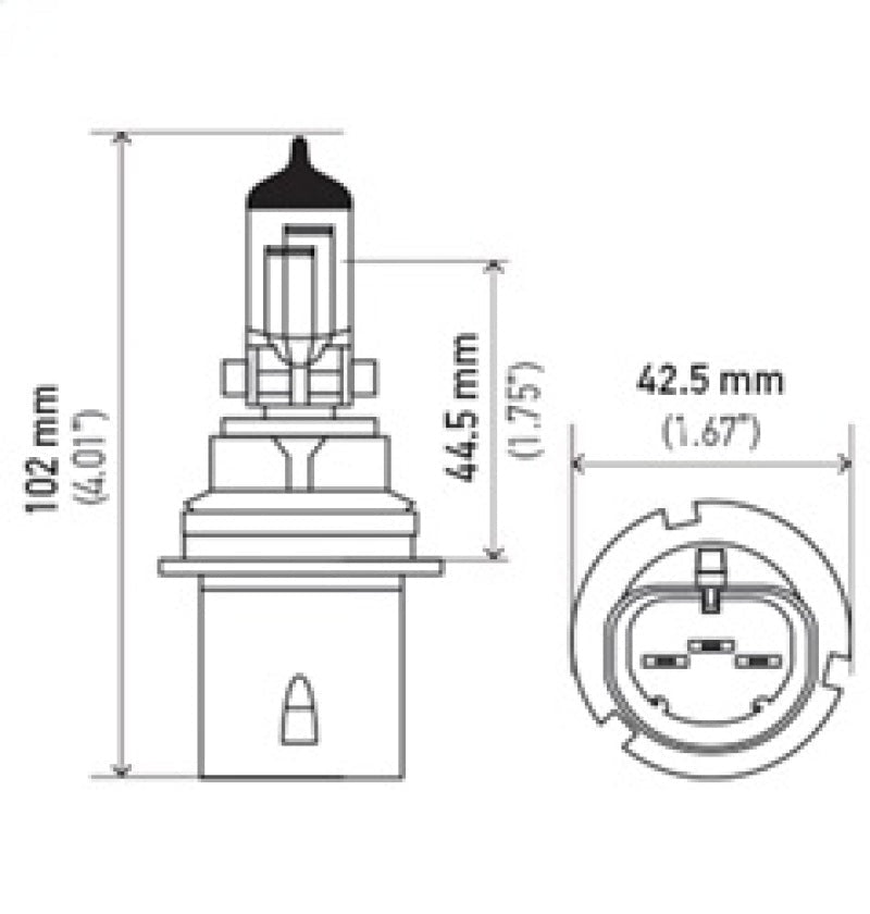 Hella - Hella Bulb 9004/Hb1 12V 65/45W P29T Longlife - Demon Performance