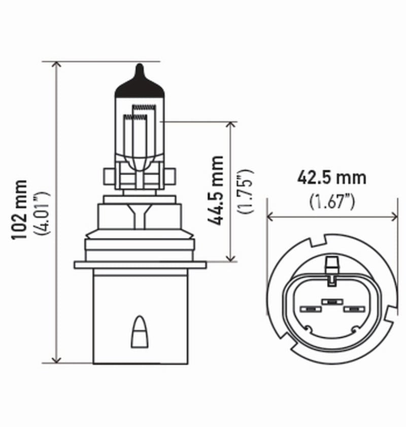 Hella - Hella Bulb 9004/Hb1 12V 65/45W P29T T46 (2) - Demon Performance
