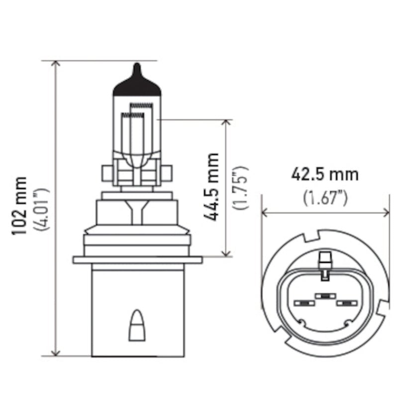 Hella - Hella Bulb 9004/HB1 12V 65/45W P29T T4.6 - Demon Performance