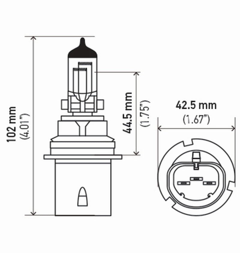 Hella - Hella Bulb 9004/Hb1 12V 65/45W P29T T46 Sb - Demon Performance