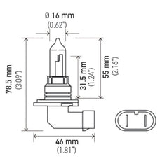Hella - Hella Bulb 9005 12V 65W P20D T4 +50 - Demon Performance