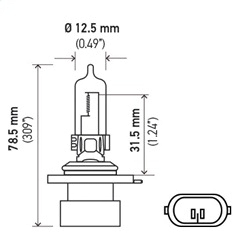 Hella - Hella Bulb 9005Xs/Hb3A 12V 65W P20D T4 - Demon Performance