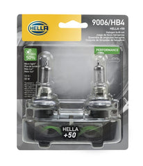Hella - Hella Bulb 9006 12V 55W P22D T4 +50 (2) - Demon Performance