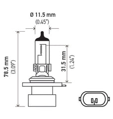 Hella - Hella Bulb 9006Xs 12V 55W Xen Pure Ylw Xy (2) - Demon Performance
