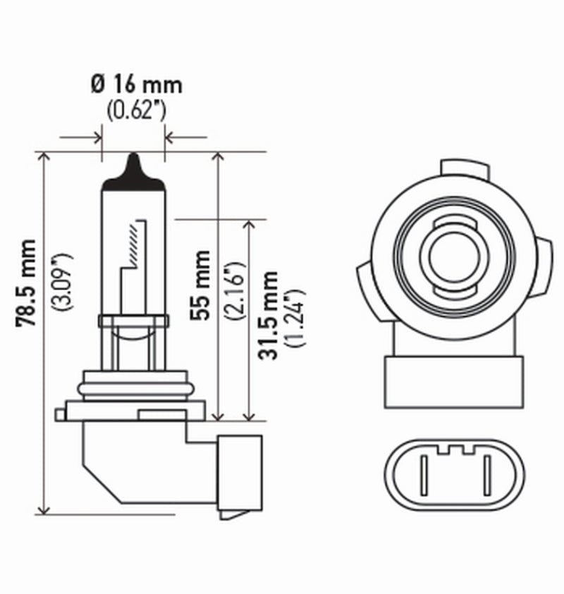 Hella - Hella Bulb H10/9145 12V 45W Py20D T4 Sb - Demon Performance