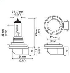 Hella - Hella Bulb H11 12V 55W Pgj192 T4 - Demon Performance