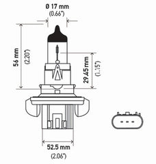 Hella - Hella Bulb H13 12V 60/55W P264T T4 +50 (2) - Demon Performance
