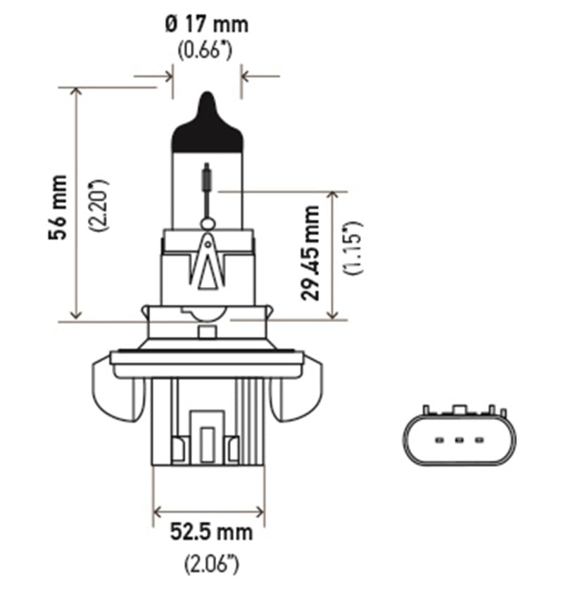Hella - Hella Bulb H13 12V 60/55W P264T T4 +50 - Demon Performance