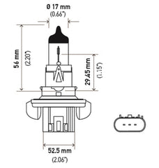 Hella - Hella Bulb H13 12V 60/55W P264T T4 +50 - Demon Performance