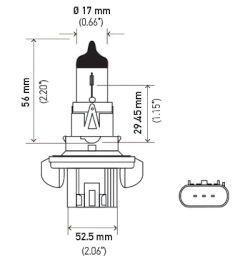 Hella - Hella Bulb H13 12V 60/55W P264T T4 +50 - Demon Performance