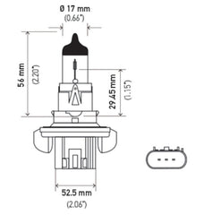 Hella - Hella Bulb H13 12V 60/55W P264T T4 +50 - Demon Performance
