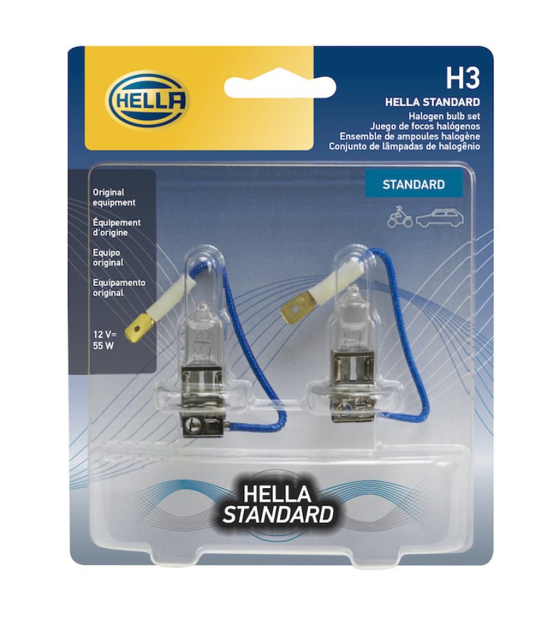 Hella - Hella Bulb H3 12V 55W Pk22S T325 (2) - Demon Performance