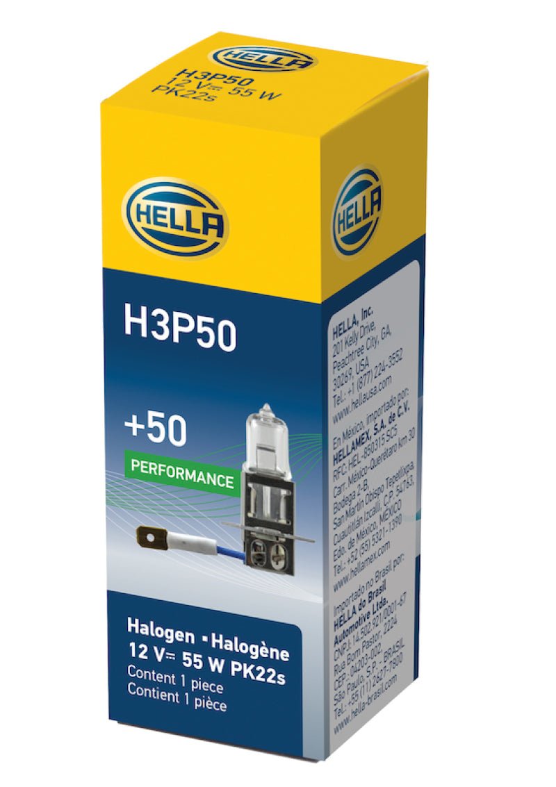 Hella - Hella Bulb H3 12V 55W Pk22S T325 +50 - Demon Performance
