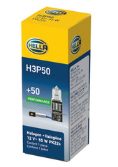 Hella - Hella Bulb H3 12V 55W Pk22S T325 +50 - Demon Performance